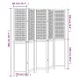 5-teiliges Trennsieb aus dunkelbraunem Paulownia-Holz von , Raumteiler - Ref: Foro24-358711, Preis: 151,07 €, Rabatt: %