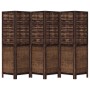 6-teiliges Trennsieb aus dunkelbraunem Paulownia-Holz von , Raumteiler - Ref: Foro24-358713, Preis: 168,42 €, Rabatt: %