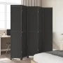Black Paulownia solid wood 5-panel dividing screen by , Room dividers - Ref: Foro24-358855, Price: 160,43 €, Discount: %