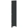 Black Paulownia solid wood 5-panel dividing screen by , Room dividers - Ref: Foro24-358855, Price: 160,43 €, Discount: %