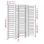 Black Paulownia solid wood 5-panel dividing screen by , Room dividers - Ref: Foro24-358855, Price: 160,43 €, Discount: %