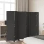 Black Paulownia solid wood 6-panel dividing screen by , Room dividers - Ref: Foro24-358857, Price: 161,93 €, Discount: %