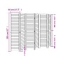 Black Paulownia solid wood 6-panel dividing screen by , Room dividers - Ref: Foro24-358857, Price: 191,10 €, Discount: %