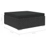 Set muebles de jardín 6 piezas y cojines ratán sintético negro de vidaXL, Conjuntos de jardín - Ref: Foro24-46746, Precio: 60...