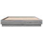 Estructura de cama madera de ingeniería gris Sonoma 140x200 cm de , Camas y somieres - Ref: Foro24-3209861, Precio: 126,13 €,...
