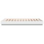 Weißer Bettrahmen aus Holzwerkstoff, 120 x 200 cm von , Betten und Lattenroste - Ref: Foro24-3209863, Preis: 142,39 €, Rabatt: %