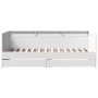Lounger with white engineered wood drawers 100x200 cm by , Beds and slatted bases - Ref: Foro24-3280839, Price: 190,39 €, Dis...