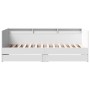 Tumbona con cajones madera de ingeniería blanco 100x200 cm de , Camas y somieres - Ref: Foro24-3280839, Precio: 192,15 €, Des...