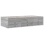 Sonoma gray engineered wood lounger with drawers 75x190 cm by , Beds and slatted bases - Ref: Foro24-3280893, Price: 170,56 €...