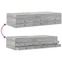 Sonoma gray engineered wood lounger with drawers 75x190 cm by , Beds and slatted bases - Ref: Foro24-3280893, Price: 170,56 €...