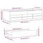 Sonoma gray engineered wood lounger with drawers 75x190 cm by , Beds and slatted bases - Ref: Foro24-3280893, Price: 170,56 €...