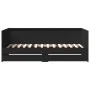 Lounger with black engineered wood drawers 90x200 cm by , Beds and slatted bases - Ref: Foro24-3280847, Price: 193,82 €, Disc...