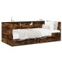 Liege mit Schubladen aus geräuchertem Eichenholz, 75 x 190 cm von , Betten und Lattenroste - Ref: Foro24-3280864, Preis: 168,...