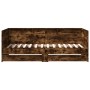 Lounger with drawers engineered smoked oak wood 75x190 cm by , Beds and slatted bases - Ref: Foro24-3280864, Price: 168,20 €,...