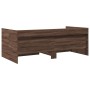 Lounger with brown oak engineered wood drawers 75x190 cm by , Beds and slatted bases - Ref: Foro24-3280866, Price: 173,09 €, ...