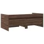 Lounger with brown oak engineered wood drawers 75x190 cm by , Beds and slatted bases - Ref: Foro24-3280866, Price: 174,07 €, ...