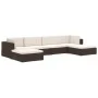 Asiento seccional central y cojines 1 ud ratán sintético negro by vidaXL, Modular outdoor sofas - Ref: Foro24-46796, Price: 1...