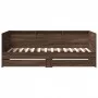 Lounger with brown oak engineered wood drawers 100x200 cm by , Beds and slatted bases - Ref: Foro24-3280845, Price: 232,74 €,...