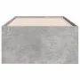 Concrete gray engineered wood lounger with drawers 75x190 cm by , Beds and slatted bases - Ref: Foro24-3280891, Price: 165,41...