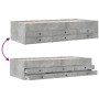 Betongraue Holzwerkstoffliege mit Schubladen 75x190 cm von , Betten und Lattenroste - Ref: Foro24-3280891, Preis: 167,48 €, R...