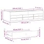 Concrete gray engineered wood lounger with drawers 75x190 cm by , Beds and slatted bases - Ref: Foro24-3280891, Price: 165,41...