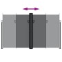Black retractable side awning 200x1000 cm by , Umbrellas - Ref: Foro24-4004759, Price: 191,77 €, Discount: %