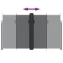 Black retractable side awning 200x1000 cm by , Umbrellas - Ref: Foro24-4004759, Price: 176,48 €, Discount: %