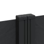 Black retractable side awning 200x1000 cm by , Umbrellas - Ref: Foro24-4004759, Price: 191,77 €, Discount: %