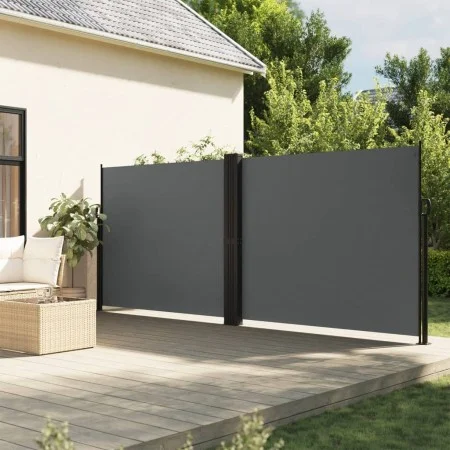 Anthracite gray retractable side awning 160x1000 cm by , Umbrellas - Ref: Foro24-4004733, Price: 162,14 €, Discount: %