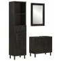 Conjunto de armarios de baño 3 piezas madera maciza de mango de , Muebles de baño - Ref: Foro24-3206294, Precio: 299,44 €, De...