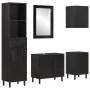 5-teiliges Badezimmerschrank-Set aus massivem Mangoholz von , Badezimmermöbel - Ref: Foro24-3206296, Preis: 439,51 €, Rabatt: %