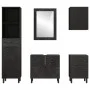 5-teiliges Badezimmerschrank-Set aus massivem Mangoholz von , Badezimmermöbel - Ref: Foro24-3206296, Preis: 439,51 €, Rabatt: %