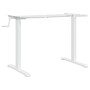 White steel standing desk frame (94-135)x60x(70-114) cm by , Desks - Ref: Foro24-4005340, Price: 129,65 €, Discount: %