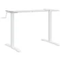 White steel standing desk frame (94-135)x60x(70-114) cm by , Desks - Ref: Foro24-4005340, Price: 126,38 €, Discount: %