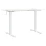 White steel standing desk frame (94-135)x60x(70-114) cm by , Desks - Ref: Foro24-4005340, Price: 126,38 €, Discount: %