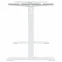 White steel standing desk frame (94-135)x60x(70-114) cm by , Desks - Ref: Foro24-4005340, Price: 126,38 €, Discount: %