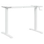 White steel standing desk frame (94-135)x60x(70-114) cm by , Desks - Ref: Foro24-4005340, Price: 129,65 €, Discount: %