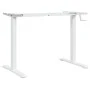 White steel standing desk frame (94-135)x60x(70-114) cm by , Desks - Ref: Foro24-4005340, Price: 126,38 €, Discount: %