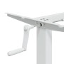 White steel standing desk frame (94-135)x60x(70-114) cm by , Desks - Ref: Foro24-4005340, Price: 129,65 €, Discount: %