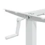 White steel standing desk frame (94-135)x60x(70-114) cm by , Desks - Ref: Foro24-4005340, Price: 126,38 €, Discount: %