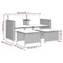 2 seater garden sofa with beige PE rattan table and stools by , Garden sets - Ref: Foro24-368420, Price: 234,64 €, Discount: %