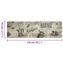 Kaffeegrauer, waschbarer Küchenteppich aus Samt, 45 x 150 cm von , Fußmatten - Ref: Foro24-4005581, Preis: 27,58 €, Rabatt: %