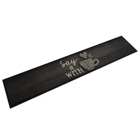 Waschbare Küchenmatte aus schwarzem Samt, 60 x 300 cm von , Fußmatten - Ref: Foro24-4005595, Preis: 55,36 €, Rabatt: %