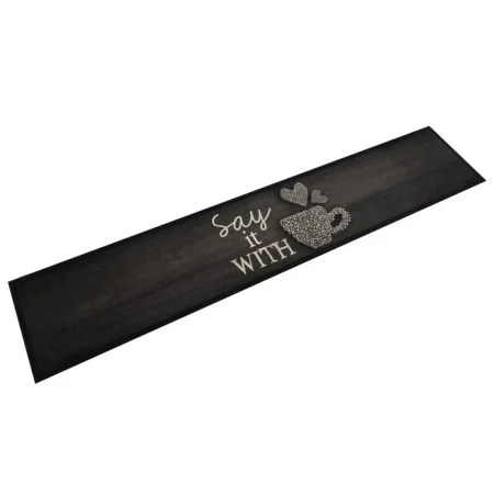 Waschbare Küchenmatte aus schwarzem Samt, 60 x 300 cm von , Fußmatten - Ref: Foro24-4005595, Preis: 55,36 €, Rabatt: %