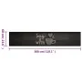 Waschbare Küchenmatte aus schwarzem Samt, 60 x 300 cm von , Fußmatten - Ref: Foro24-4005595, Preis: 55,36 €, Rabatt: %
