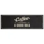 Waschbarer Küchenteppich aus Samt mit Kaffeetext, 60 x 180 cm von , Fußmatten - Ref: Foro24-4005597, Preis: 30,31 €, Rabatt: %