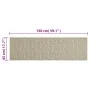 Waschbare Küchenmatte aus Samt mit Blättern, 45 x 150 cm von , Fußmatten - Ref: Foro24-4005632, Preis: 33,17 €, Rabatt: %