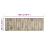 Alfombra de cocina lavable terciopelo estampado valla 60x180 cm de , Felpudos - Ref: Foro24-4005639, Precio: 37,87 €, Descuen...