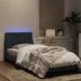 Dark gray velvet bed frame with LED lights 90x190 cm by , Beds and slatted bases - Ref: Foro24-3213752, Price: 159,55 €, Disc...