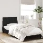 Estructura de cama con luces LED terciopelo negro 90x200 cm de , Camas y somieres - Ref: Foro24-3213759, Precio: 151,00 €, De...